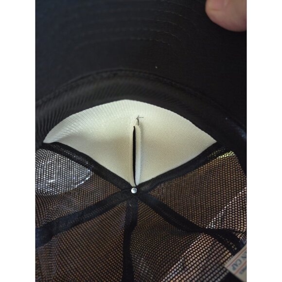 Black Vtg "These colors don't run, never have-never will" Trucker Hat SnapBack - Picture 6 of 7